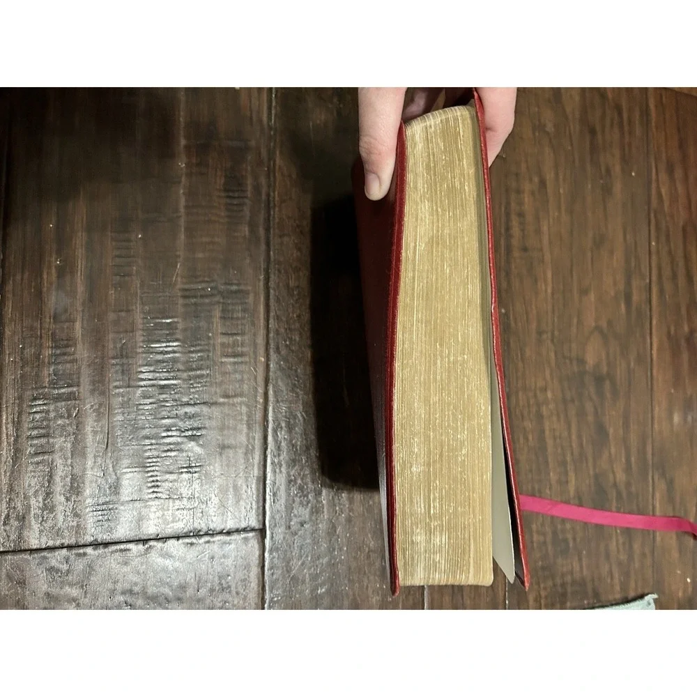 1975 Holy Bible KJV Open Bible Edition James Robison Senders Red Leather